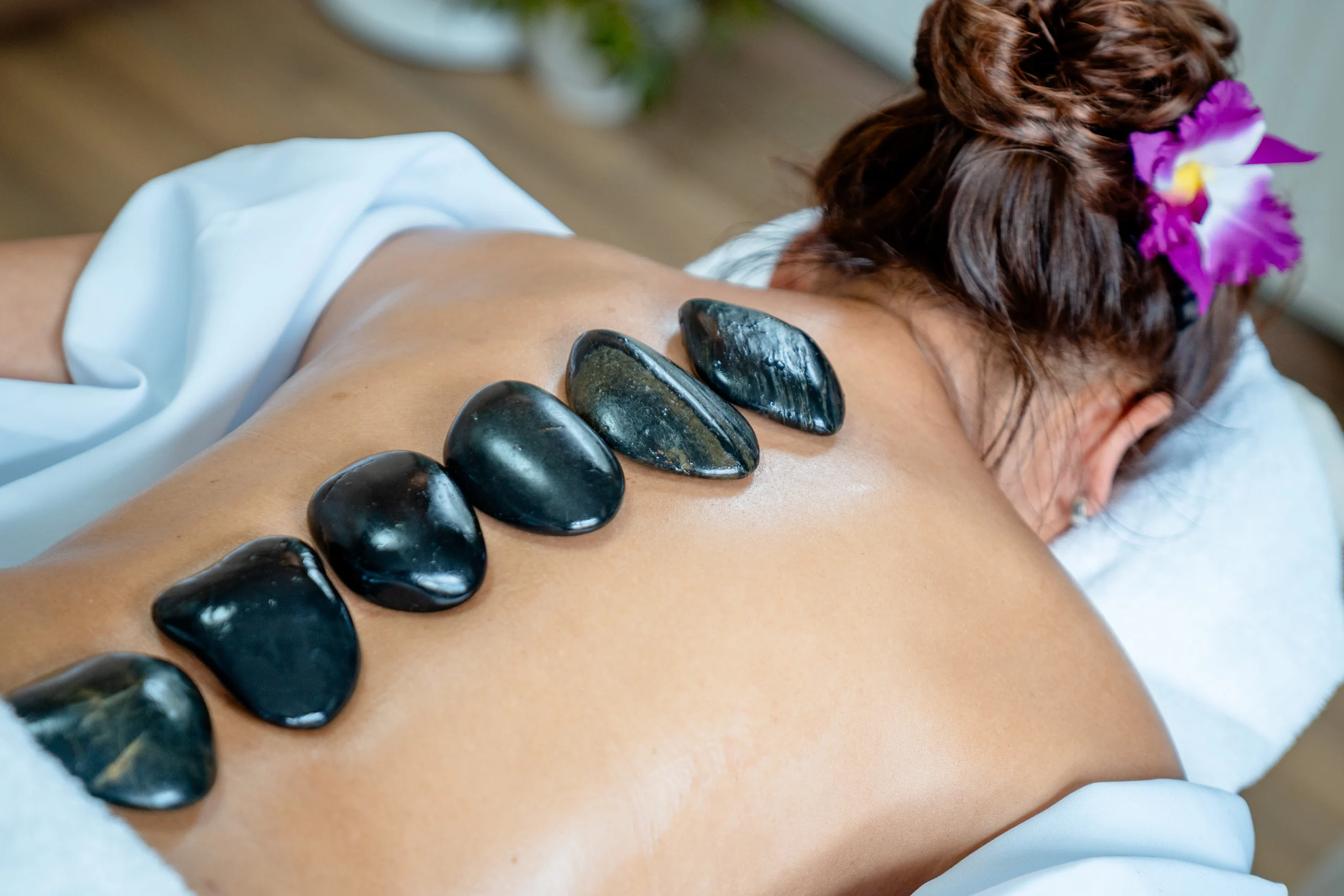 Bild einer Hot Stone Massage